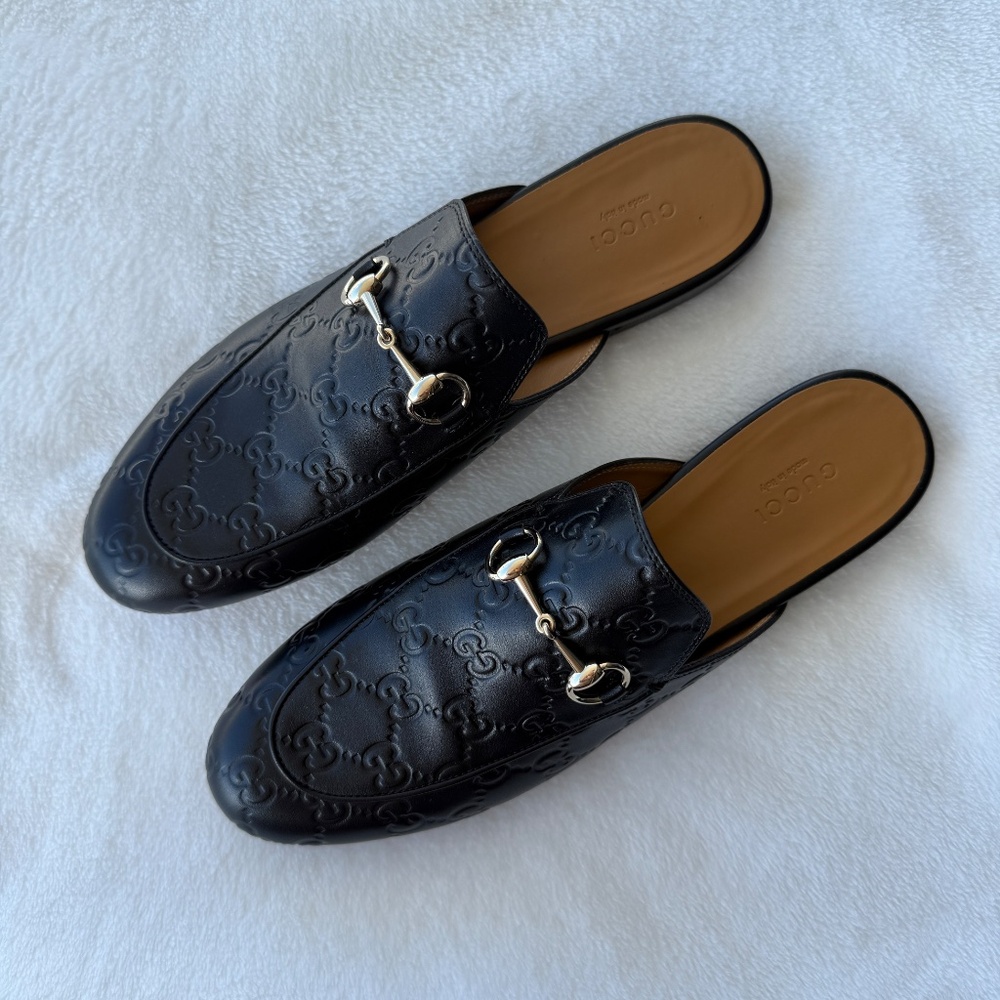 NEW GUCCI Princetown Mules SIZE 39.5 Fit For 9.5 US Slippers Loafers - Picture 4 of 5
